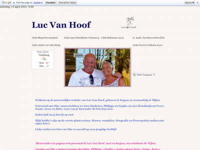 lucvanhoof.be snapshot