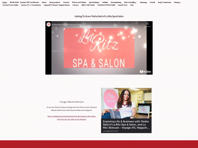 www.laritzspasalon.com snapshot