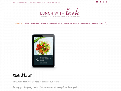 lunchwithleah.com snapshot
