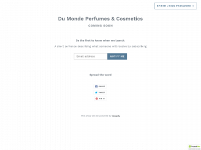 dumondeperfume.com snapshot