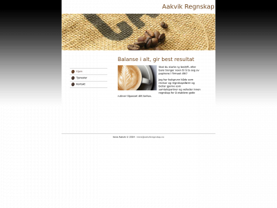aakvikregnskap.no snapshot