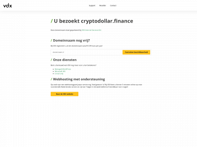 cryptodollar.finance snapshot