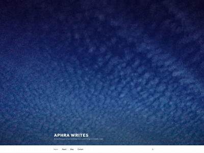 aphrawrites.co.uk snapshot