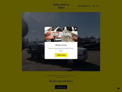 falconjunkcarbuyers.com snapshot