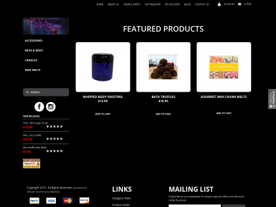 www.twistedmamascandles.com snapshot