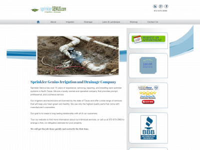 sprinklergenius.com snapshot