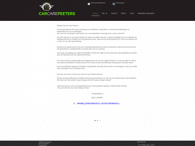carcarepeeters.be snapshot