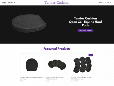 tendercushion.com snapshot