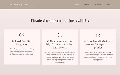 thefrequencystudio.co snapshot