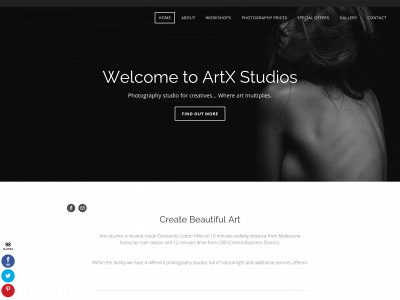 www.artxstudios.com.au snapshot