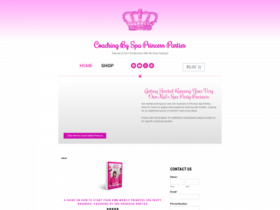 coachingbyspaprincessparties.com snapshot