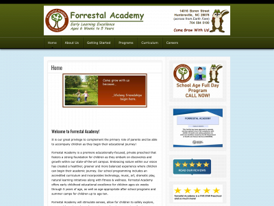 forrestalacademy.com snapshot