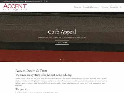 accentdoorsandtrim.com snapshot