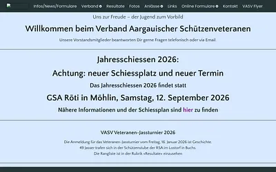 www.vasv.ch snapshot