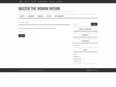 masterthewomanwithin.com snapshot