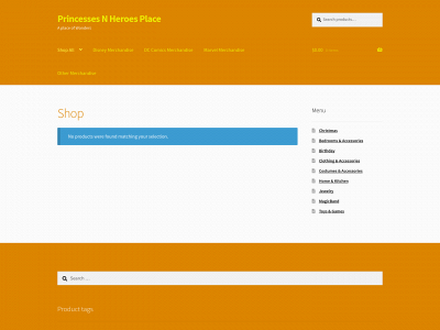 princessesnheroesplace.com snapshot