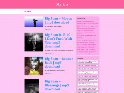 dlyricss.com snapshot