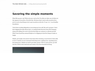 thesilentwhistlecalls.com snapshot