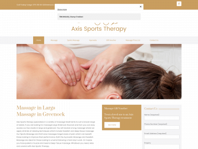 axissportstherapy.co.uk snapshot