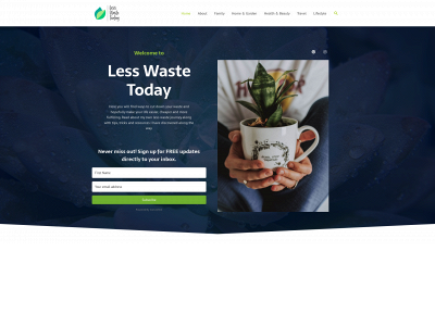 lesswastetoday.blog snapshot