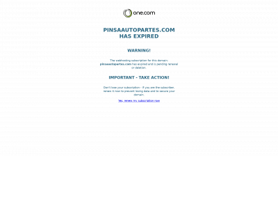 pinsaautopartes.com snapshot
