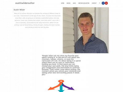 austinwilderauthor.com snapshot