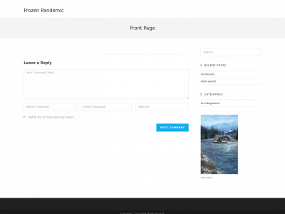 frozen-pandemic.com snapshot