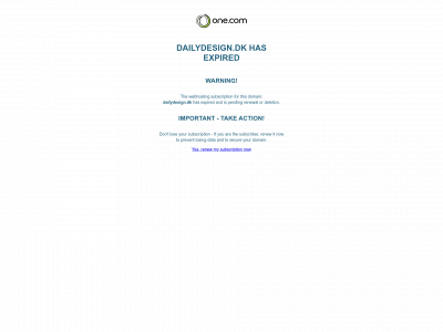 dailydesign.dk snapshot