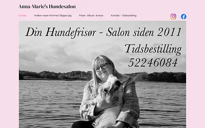 annamarieshundesalon.dk snapshot