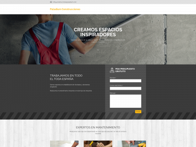 construccionespaladium.com snapshot