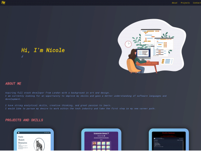 nicolemuskett.com snapshot
