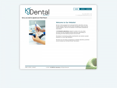kjdentallaboratory.co.uk snapshot