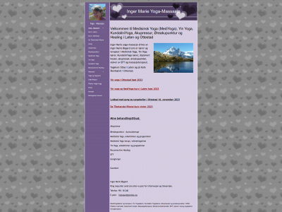 yoga-massasje.com snapshot
