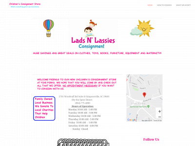 ladsnlassiesconsign.com snapshot