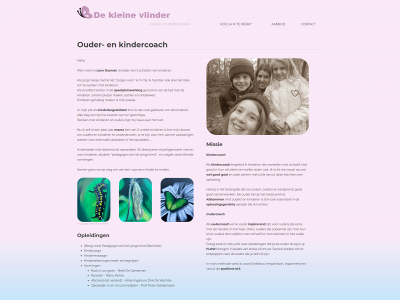 dekleinevlinder.be snapshot