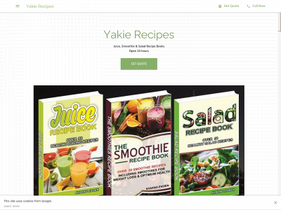 yakie-recipes.business.site snapshot
