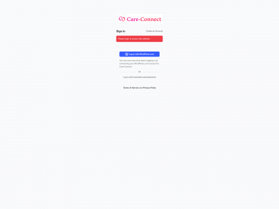 care-connect.org snapshot
