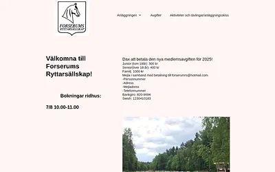 forserumsryttarsallskap.se snapshot