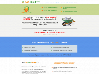 hsthomerebatepro.ca snapshot