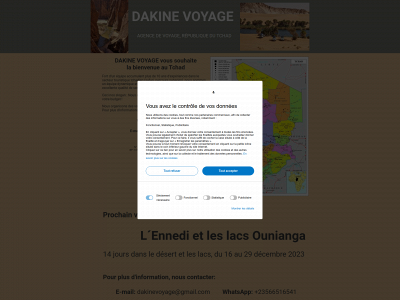 infodakinevoyage.com snapshot