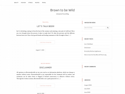 browntobewild.com snapshot