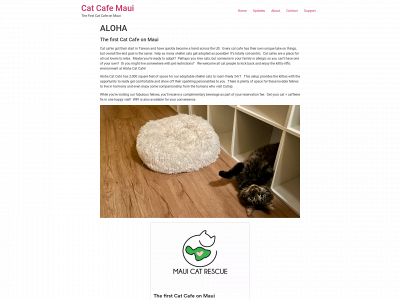 catcafemaui.com snapshot