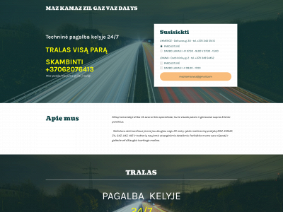 mazkamaz.lt snapshot