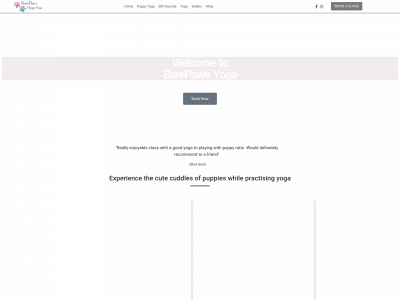 barepawsyoga.co.uk snapshot