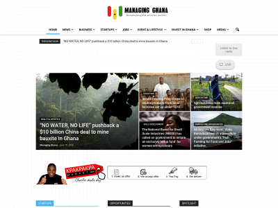 managingghana.com snapshot
