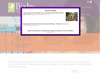 bixbyschool.org snapshot