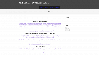 medicaluvclightsanitizer.com snapshot