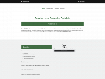 saneamientosmedioambientales.es snapshot