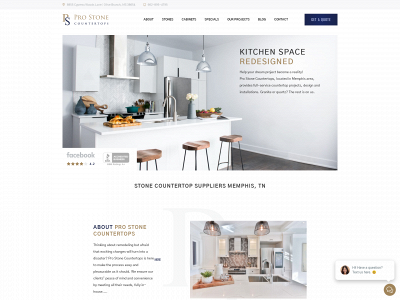 prostonecountertops.com snapshot
