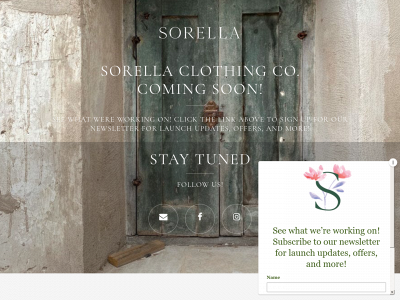 sorellaclothingco.com snapshot